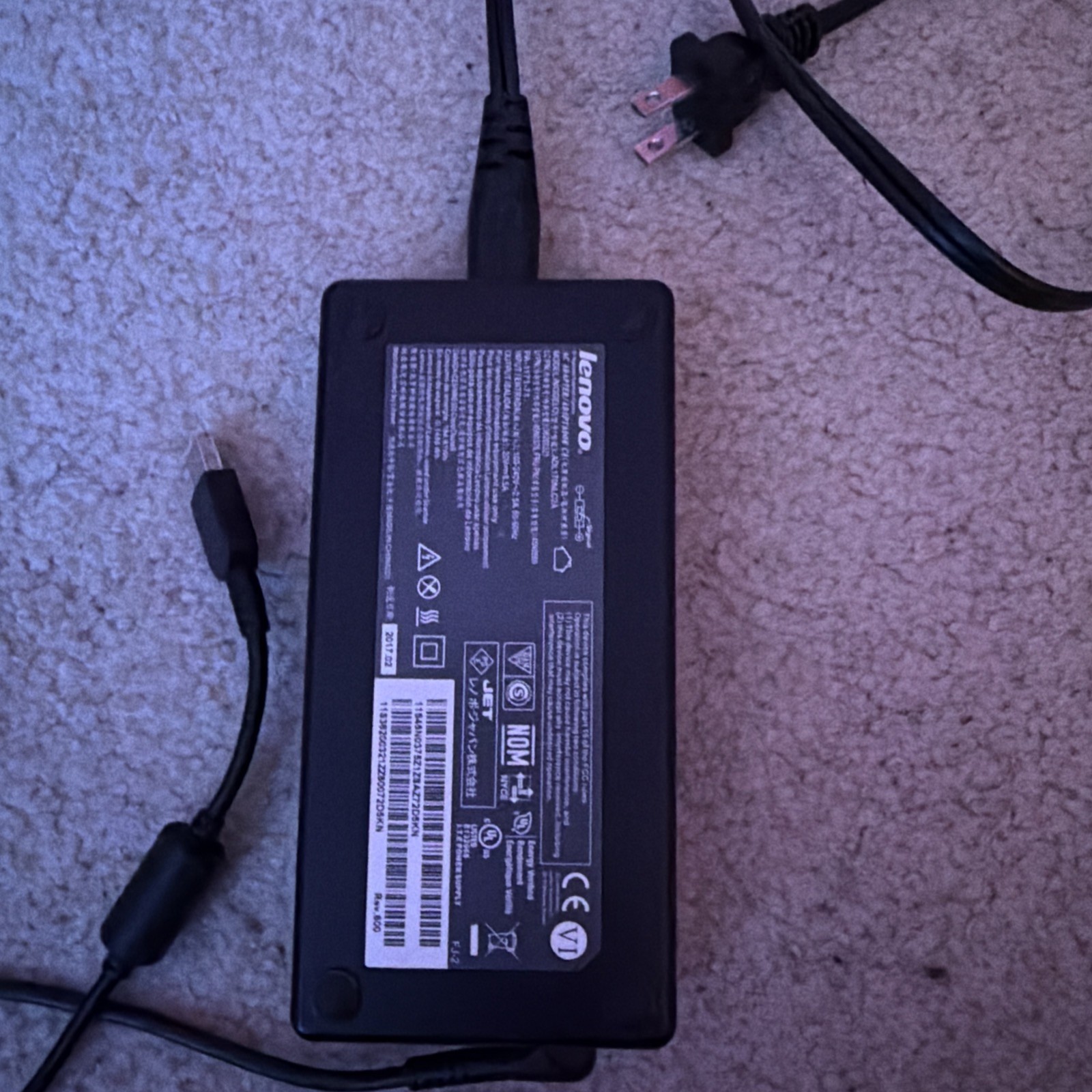 OEM Lenovo 170W 20V 8.5A Ac Adapter ADL170NlC2A ADL170NDC2A 45N0560 45N0372