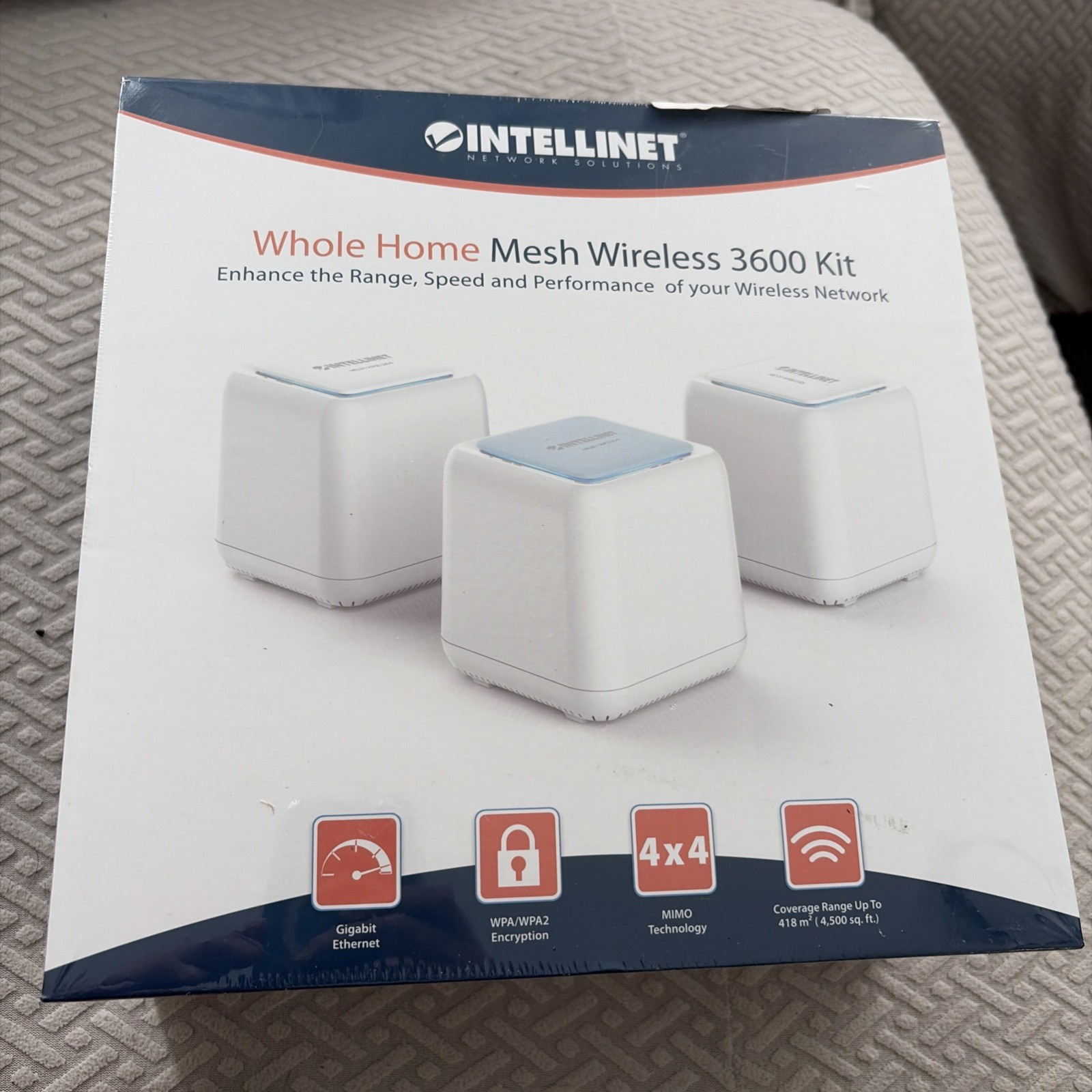 Intellinet Network Solutions Whole Home Mesh Wireless 3600 Kit Brand New Sealed
