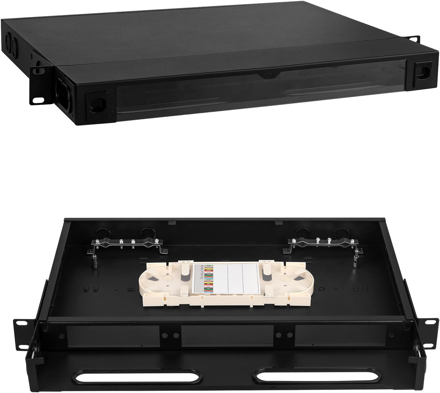FYBOPTWU - Fiber Optic Rack Mount Enclosure Box with 3 Slots | Holds 3 LGX adapt