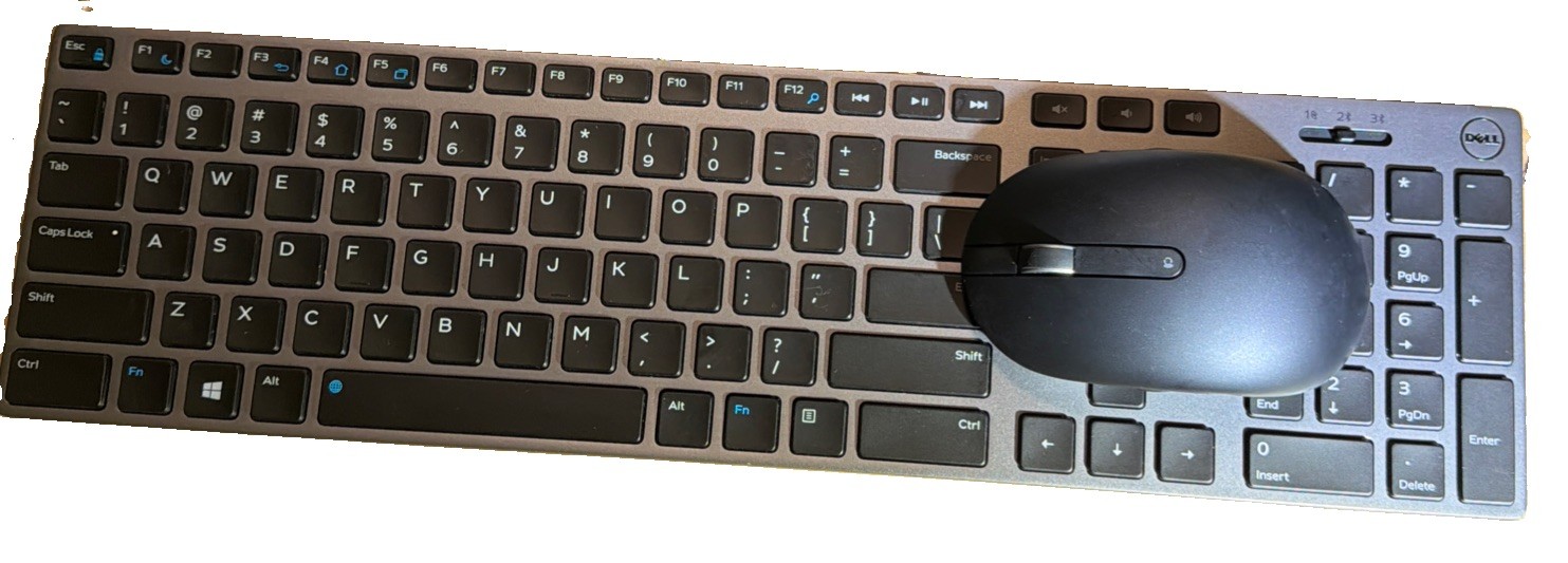 Genuine Dell WK717 WM527 Premier Bluetooth Keyboard & Mouse Combo Tested Working
