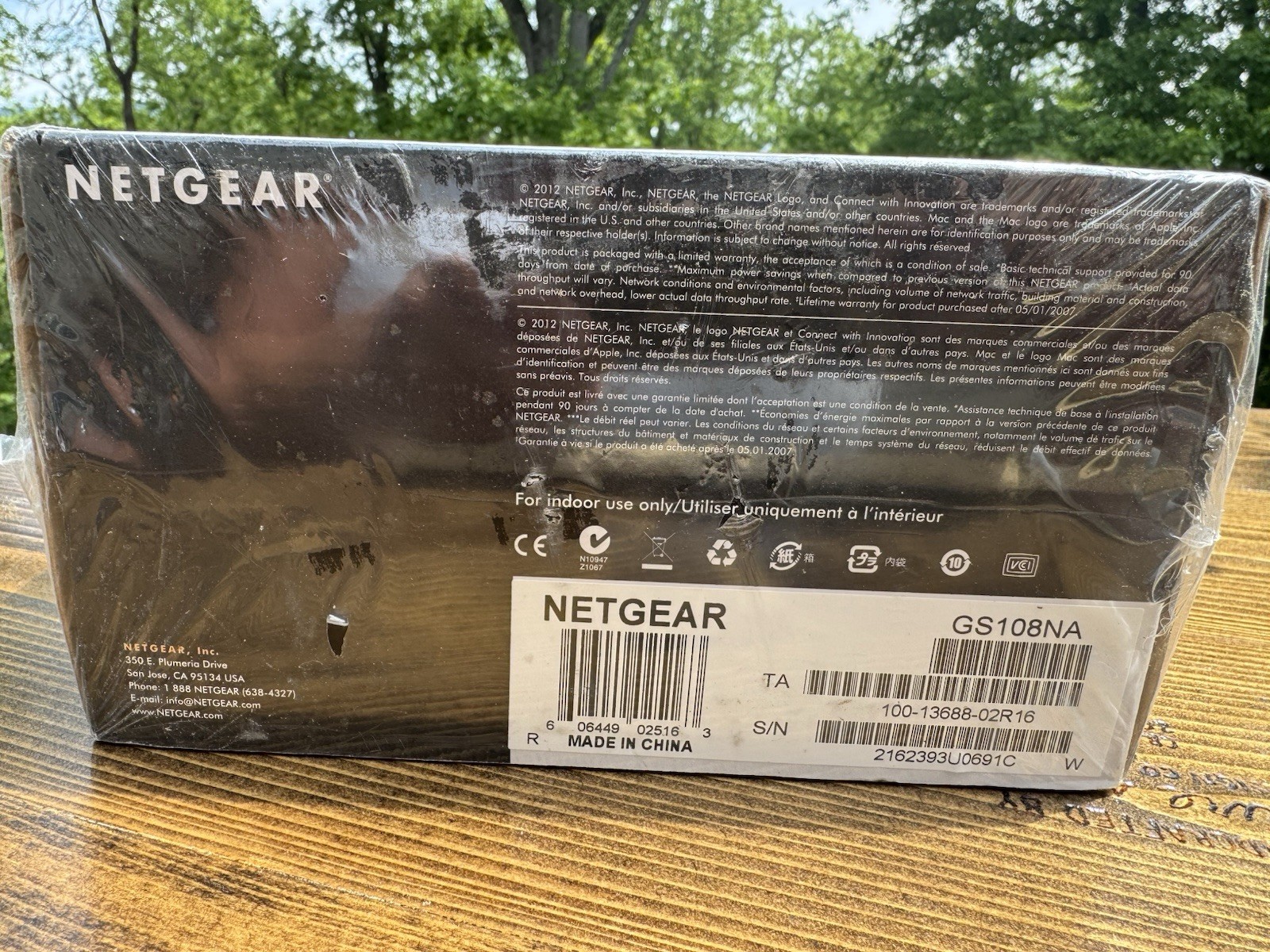 NETGEAR ProSafe GS108 8 Port Gigabit Ethernet Switch New Sealed NOS