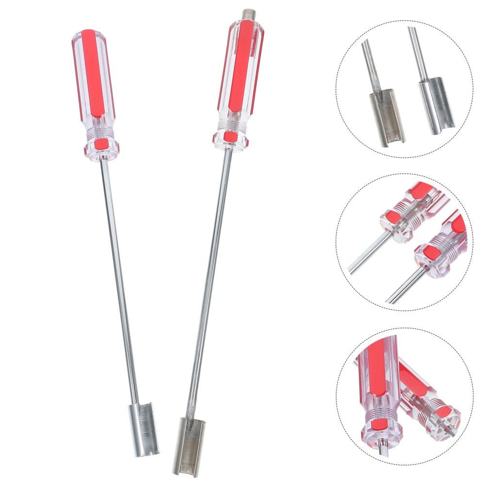 Compact Bnc Cable Extraction Tool 2Pcs Red Cold Rolled Steel Durable Screwdriver