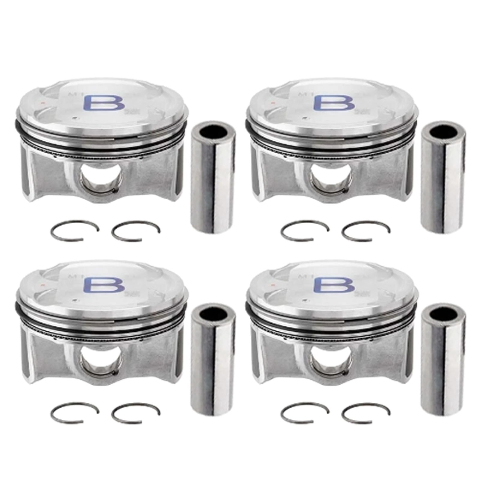 G4NB 1.8L Engine Pistons & Rings Set (+0.5mm) Fits for Hyundai Elantra 12-16,...
