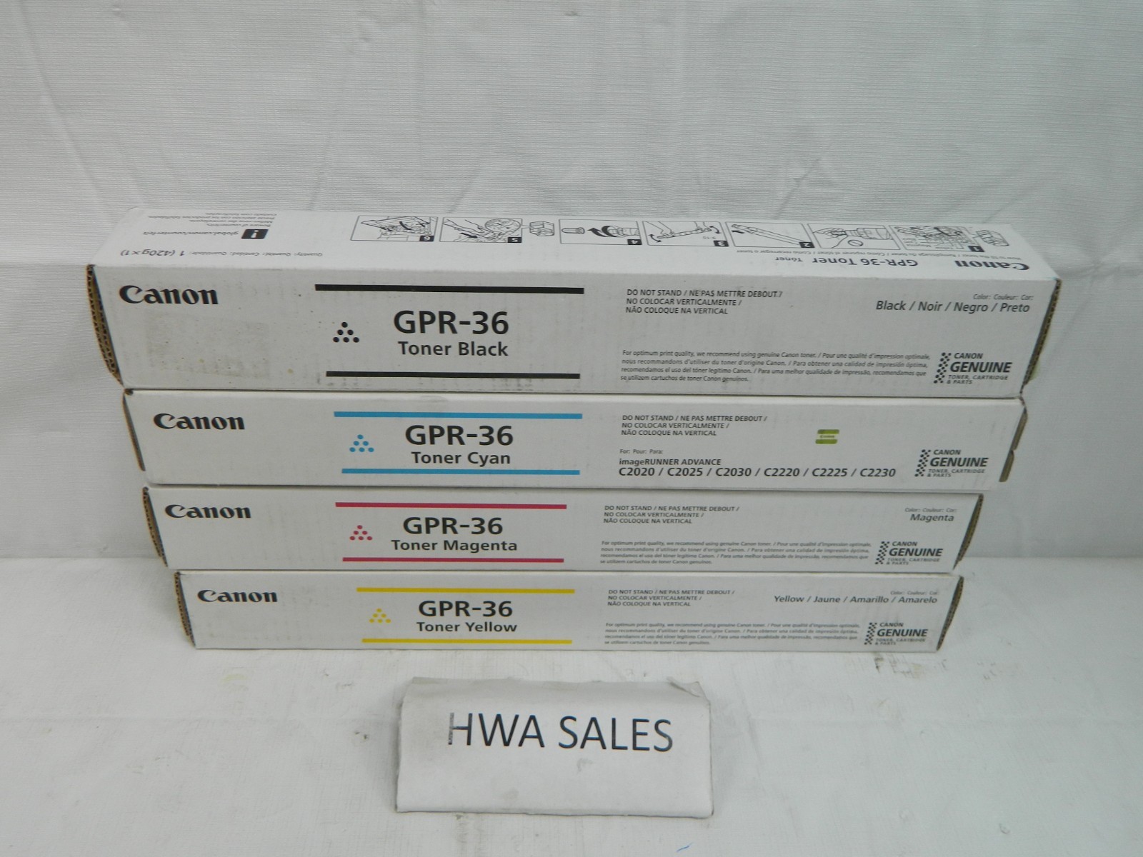 4 Gen Canon GPR-36 3782B003AA 3783B003AA 3784B003AA 3785B003AA Toners OEM SEALED