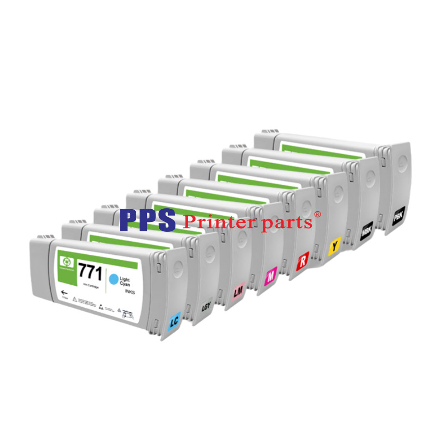 8pcs HP 771 Ink Cartridge Fits For HP DesignJet Z6200 Z6600 Z6800 Fast delivery