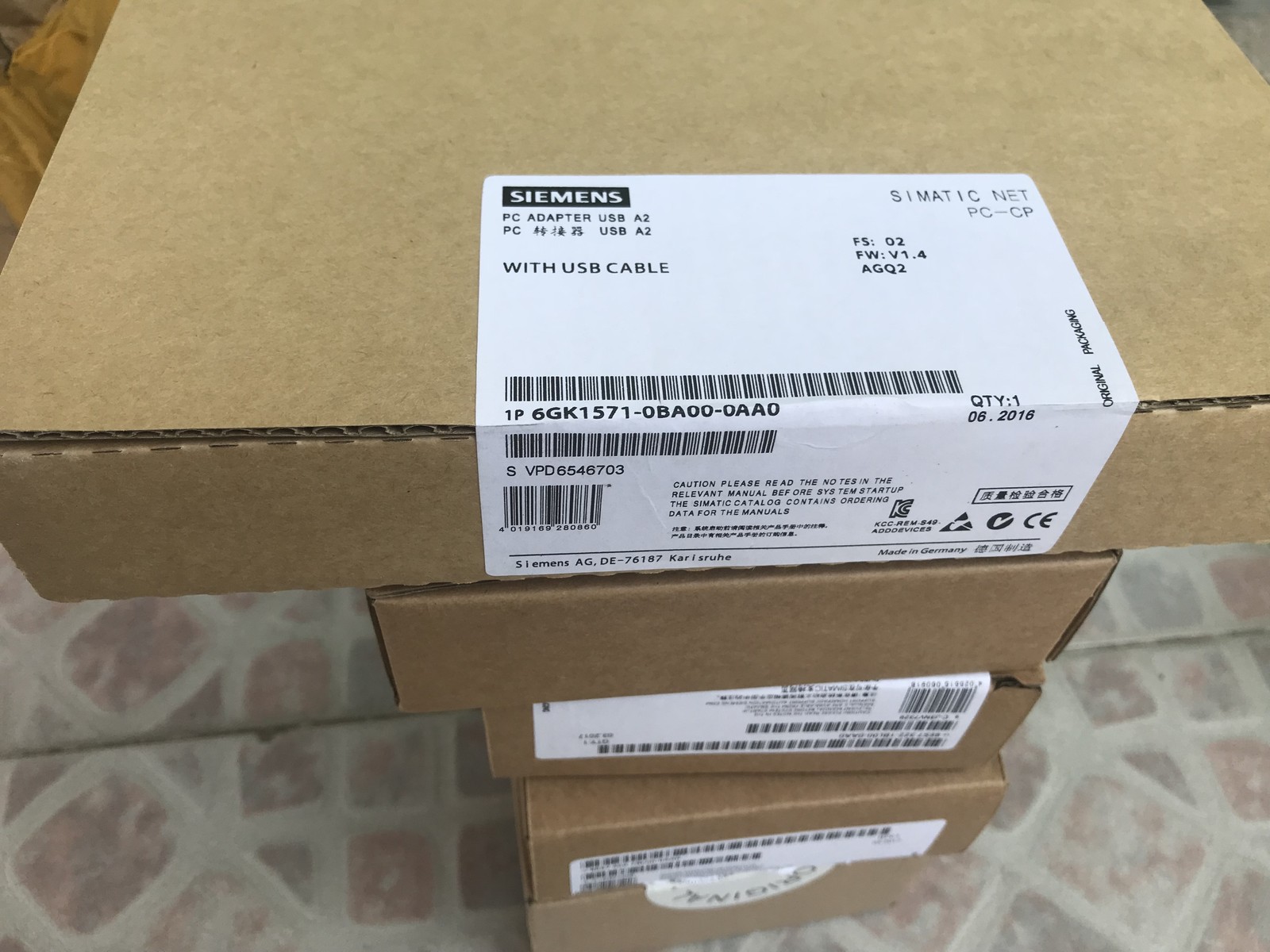 SIEMENS 6GK1571-0BA00-0AA0 PC ADAPTOR - BRAND NEW PRODUCT