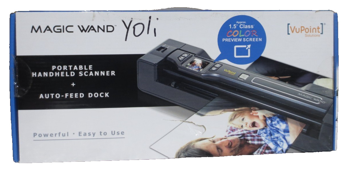 VuPoint Magic Wand Portable Handheld Scanner PDSDK-ST470-VP NO POWER ADAPTER