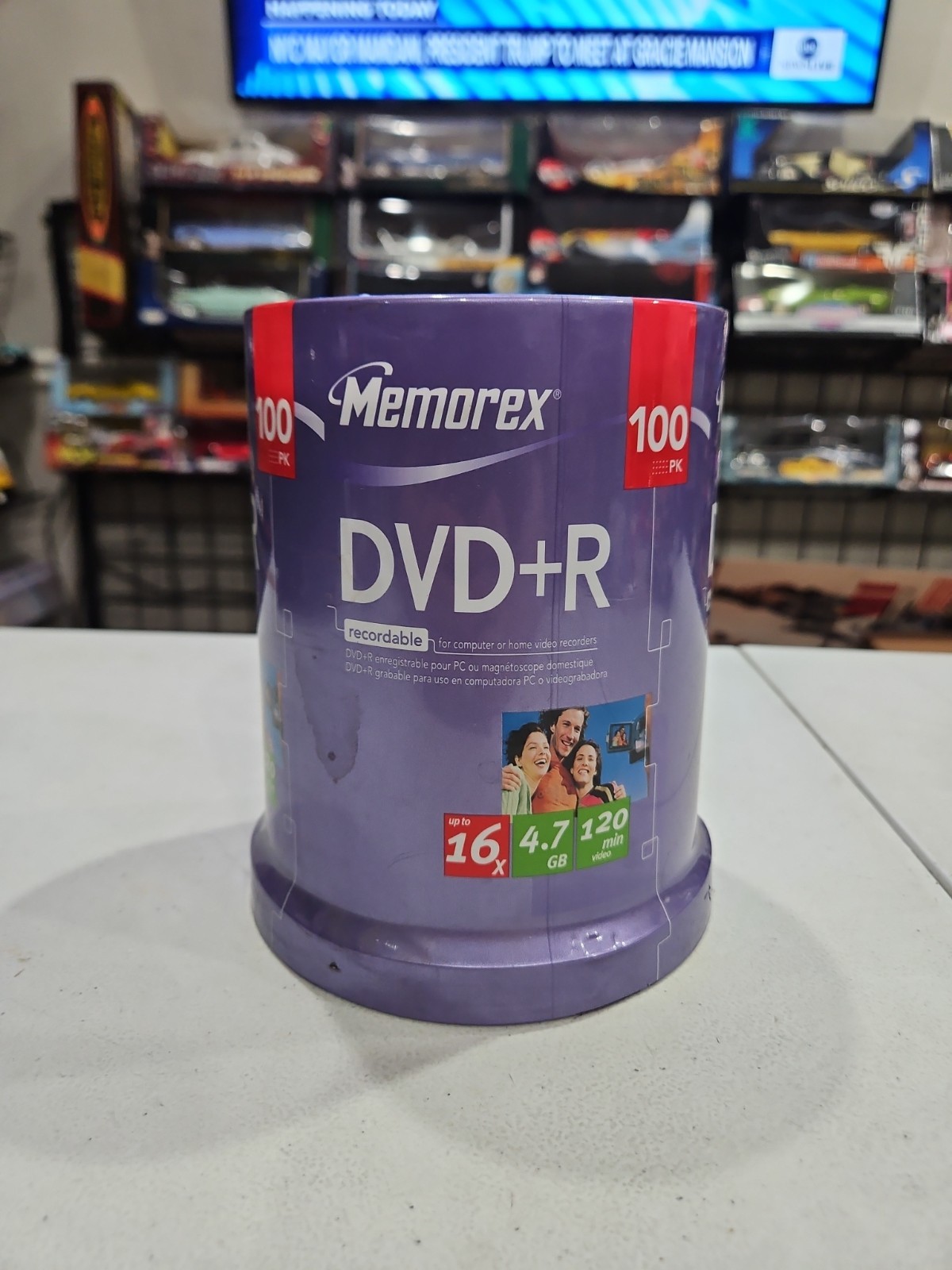 New Sealed Memorex DVD+R 16X 4.7GB 120 min 100 Pack DVDs
