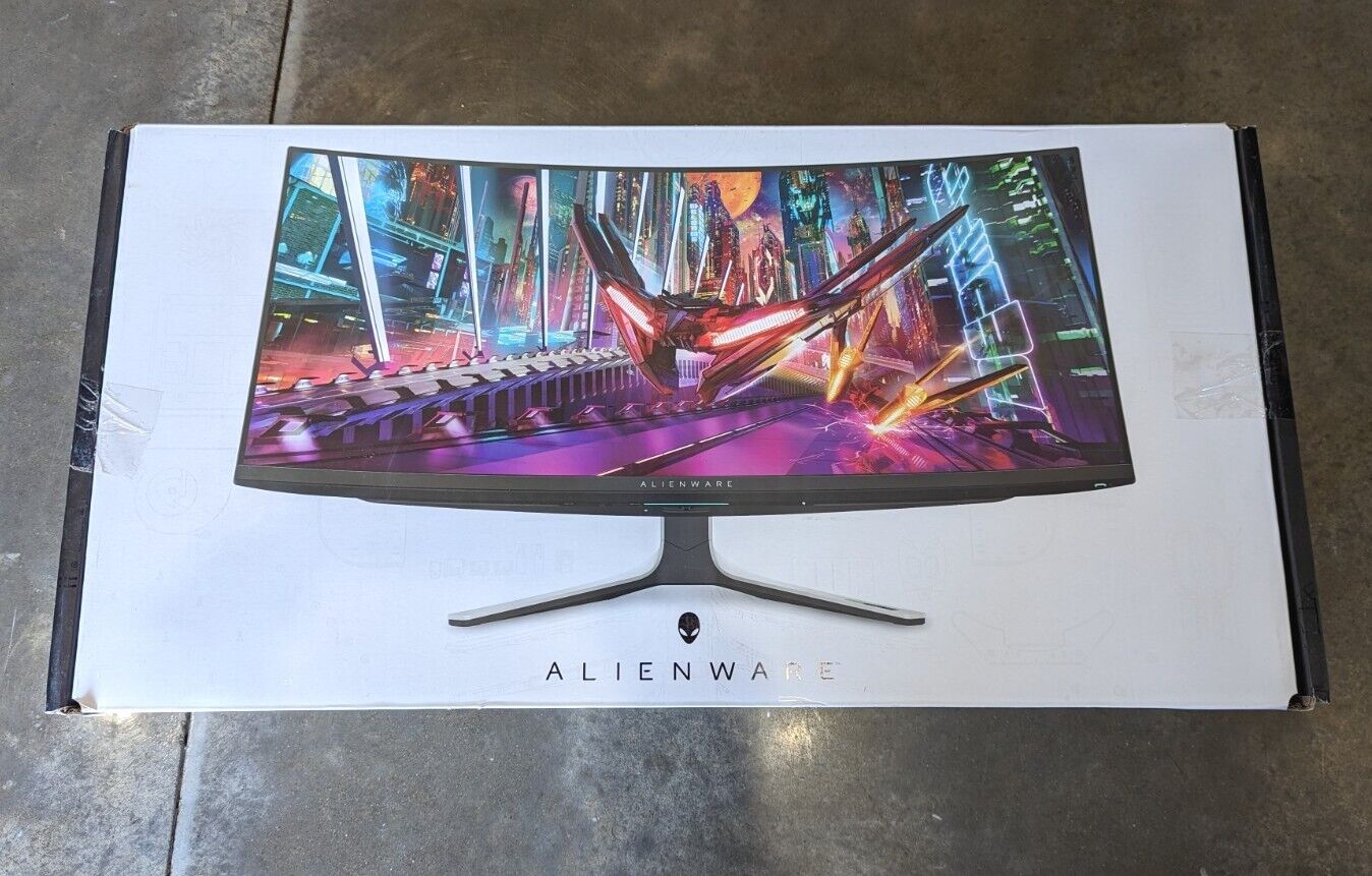 Alienware AW3423DW 34 Inch 175Hz 21:9 Quantum Dot OLED Monitor In White