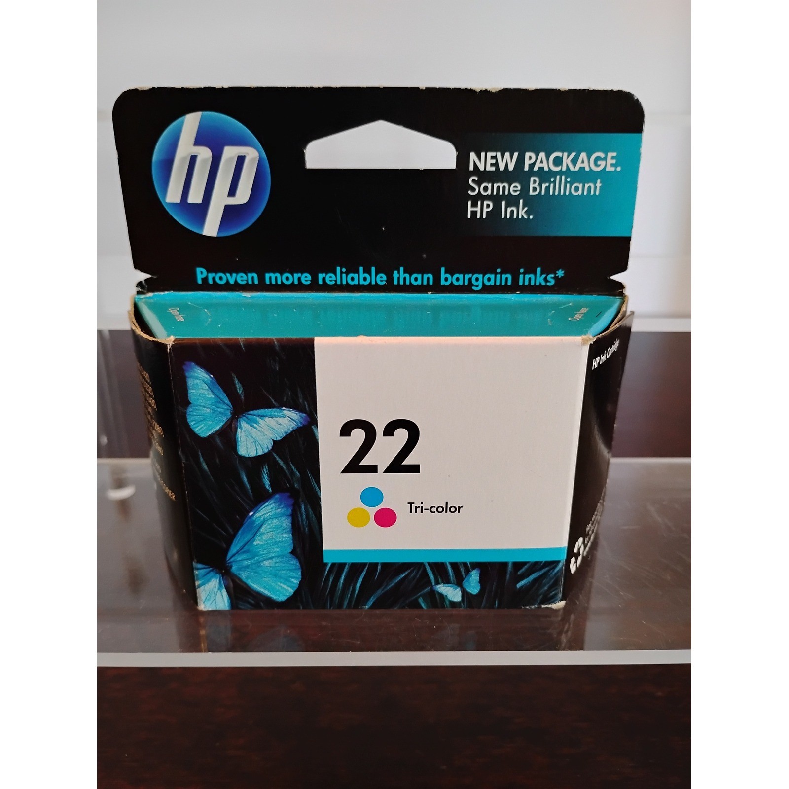 HP 22 Tri-color Ink Cartridge C9352AN Deskjet Officejet New Open Box Expired