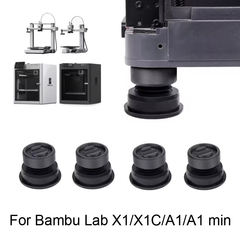 For Bambu Lab X1/X1C/A1/A1 min 3D Printer Anti Vibration Feet Pad Anti-slip 4pcs