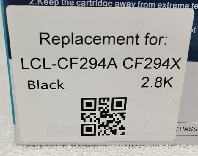 LCL Brand Compatible Black Toner Cartridge for HP 94x