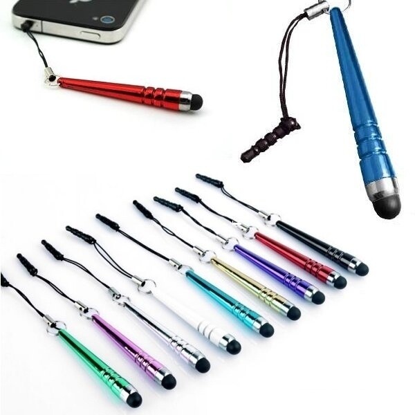 (PACK) MINI BAT STYLUS 3.5mm jack dust plug FOR iphone 6 4s 5 ipod touch nano 7