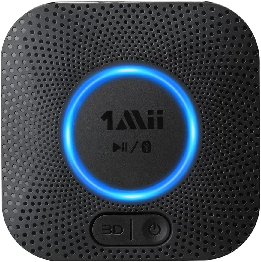 Compact Bluetooth Audio Receiver with Auto-Reconnect & High Fidelity Sound