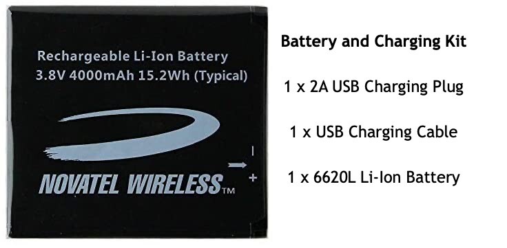 Verizon MiFi 6620L Jetpack Battery and Charging Kit