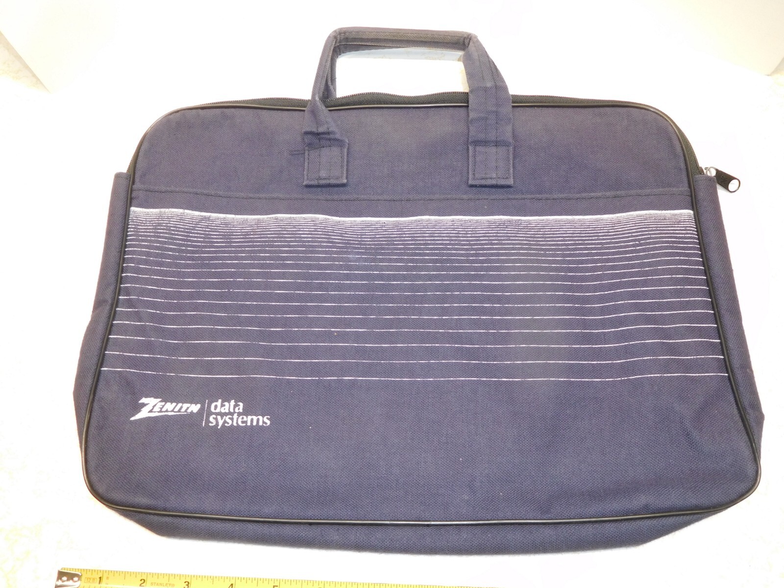 Rare Vintage Computing Zenith Data Systems St. Joseph, MI Canvas Laptop Blue Bag