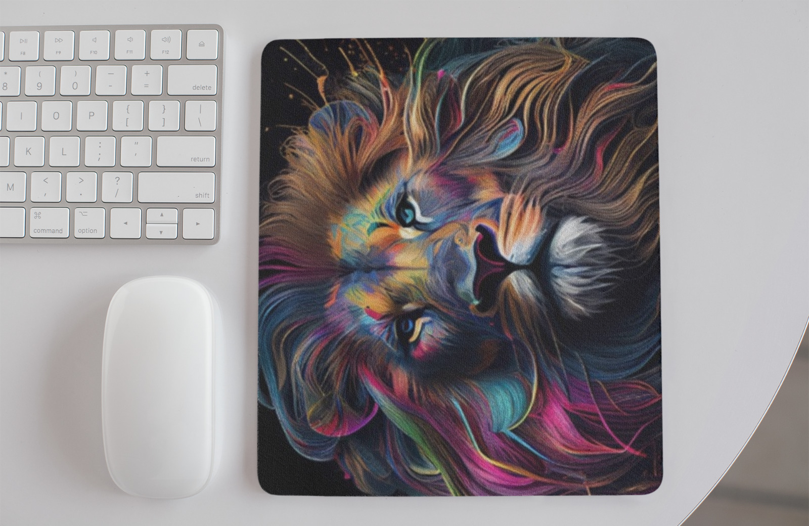 Lions Design Mousepad Mouse Pad Home Office Gift For Animal Lover Mouse pad PC