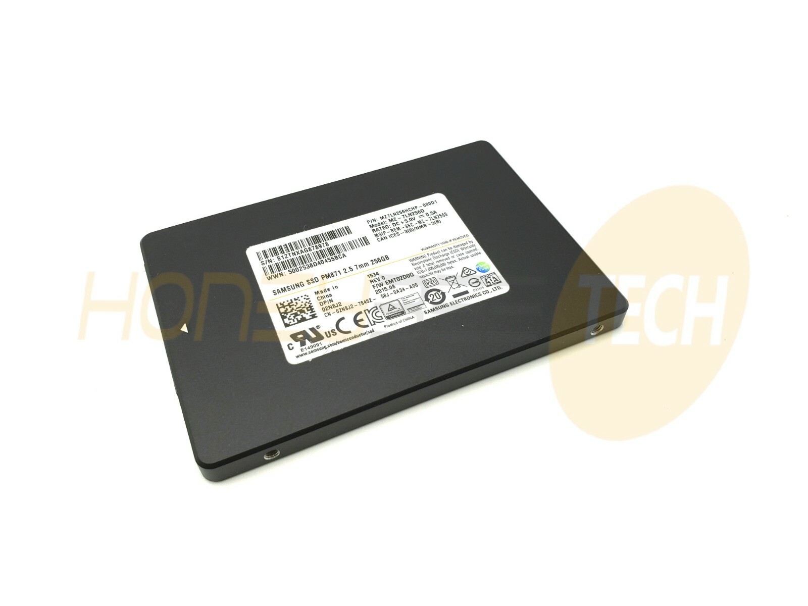 GENUINE DELL 256GB 2.5" 7MM SATA SSD SOLID STATE DRIVE 2N8J2 02N8J2 TESTED