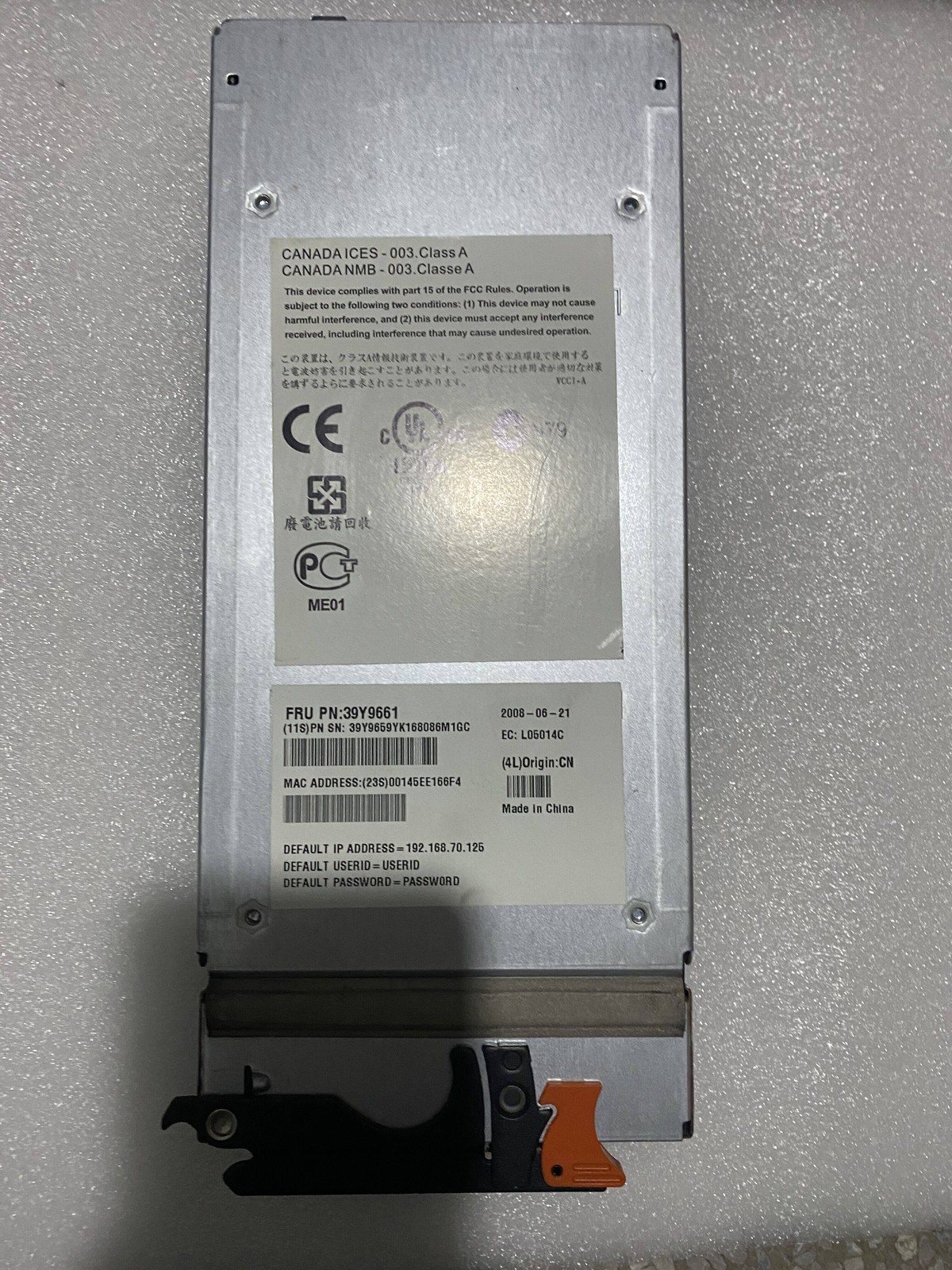 For IBM AMM module 80Y9081 60Y0621 39Y9661 39M4945 44X3058 49Y6315