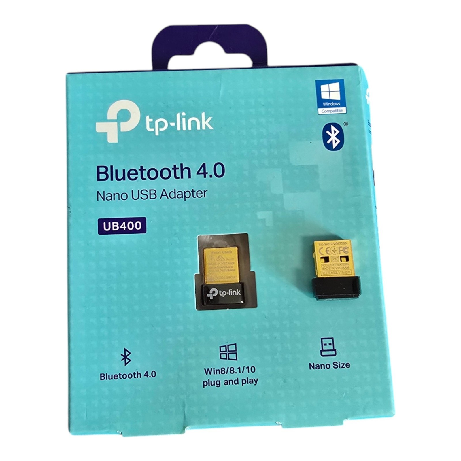 Set of 2 TP-LINK Bluetooth Nano USB Adapters Models UB400 (NEW) & TL-WN725N