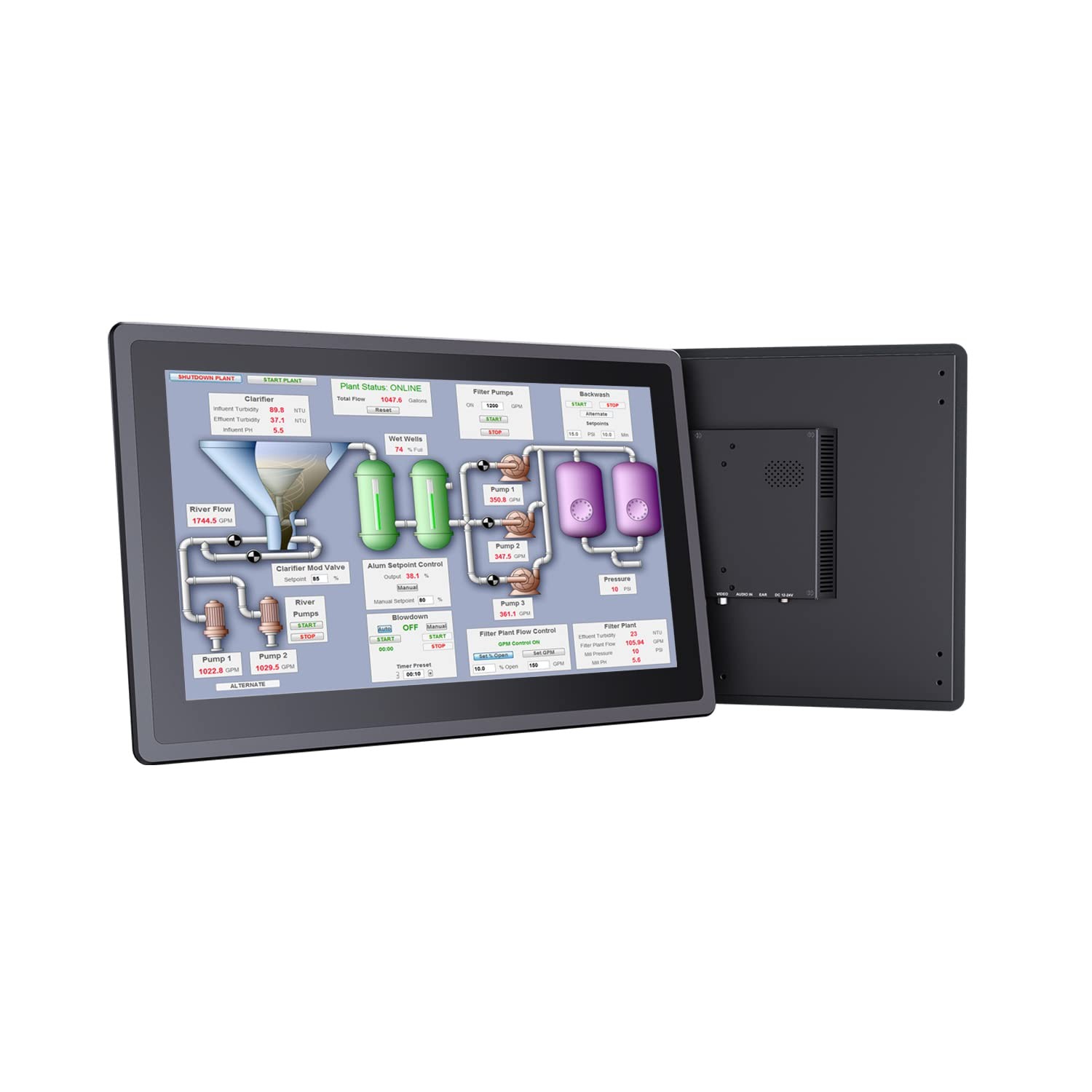 LILLIPUT 15.6" TK1560/T 10-Point Touch Screen Monitor and 1000 nits high, IP65