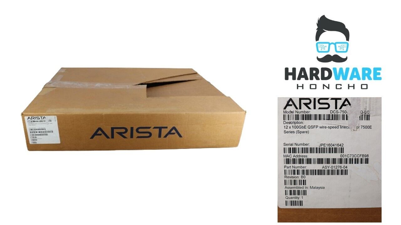 ARISTA DCS-7500E-12CQ-LC 12 x 100GbE QSFP wire-speed linecard for 7500E Series