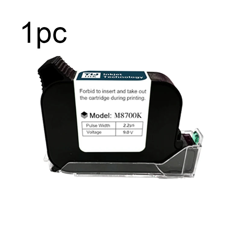 A Level Ink 1/3/5pcs Handheld Online Inkjet Printer Cartridge Quick Dry Black B 