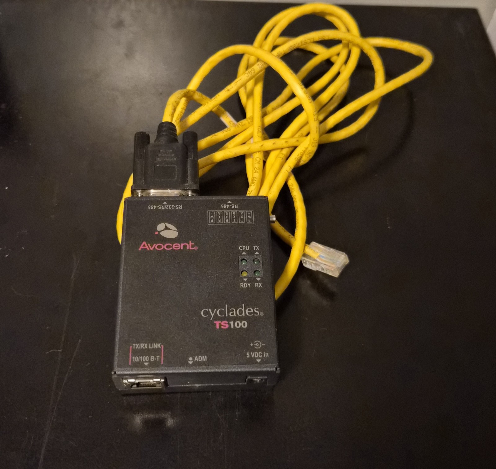 Avocent Cyclades TS100 USB Audio Interface W/ Serial Cable To DTE/DCE [A-018]