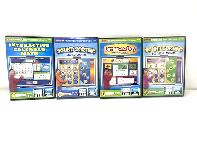 Lot of 4 Lakeshore Interactive Whiteboard Software PC/MAC Pre K - Grade 2
