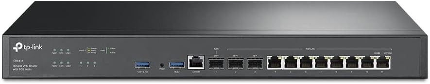 TP-Link ER8411 Enterprise 10G VPN Router SPI Firewall Omada