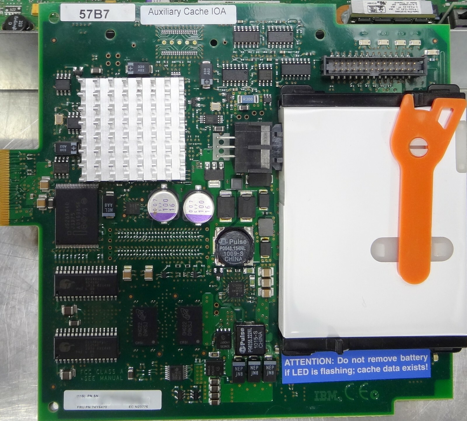 IBM 74Y6470 Auxiliary Cache IOA 57B7 Raid Enablement Card