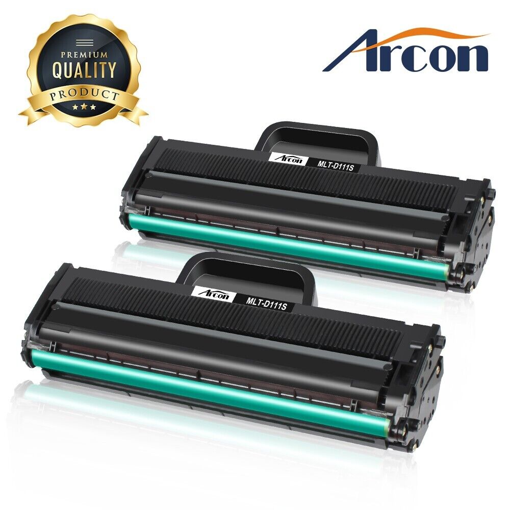 2 Pack MLT-D111S Toner Cartridge Black For Samsung Xpress M2020W M2070FW Printer