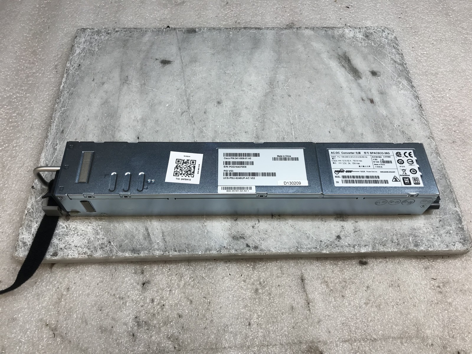 Cisco SPACSCO-36G 750W 80+ Platinum Power Supply UCS-PSU-6248UP-AC - Tested