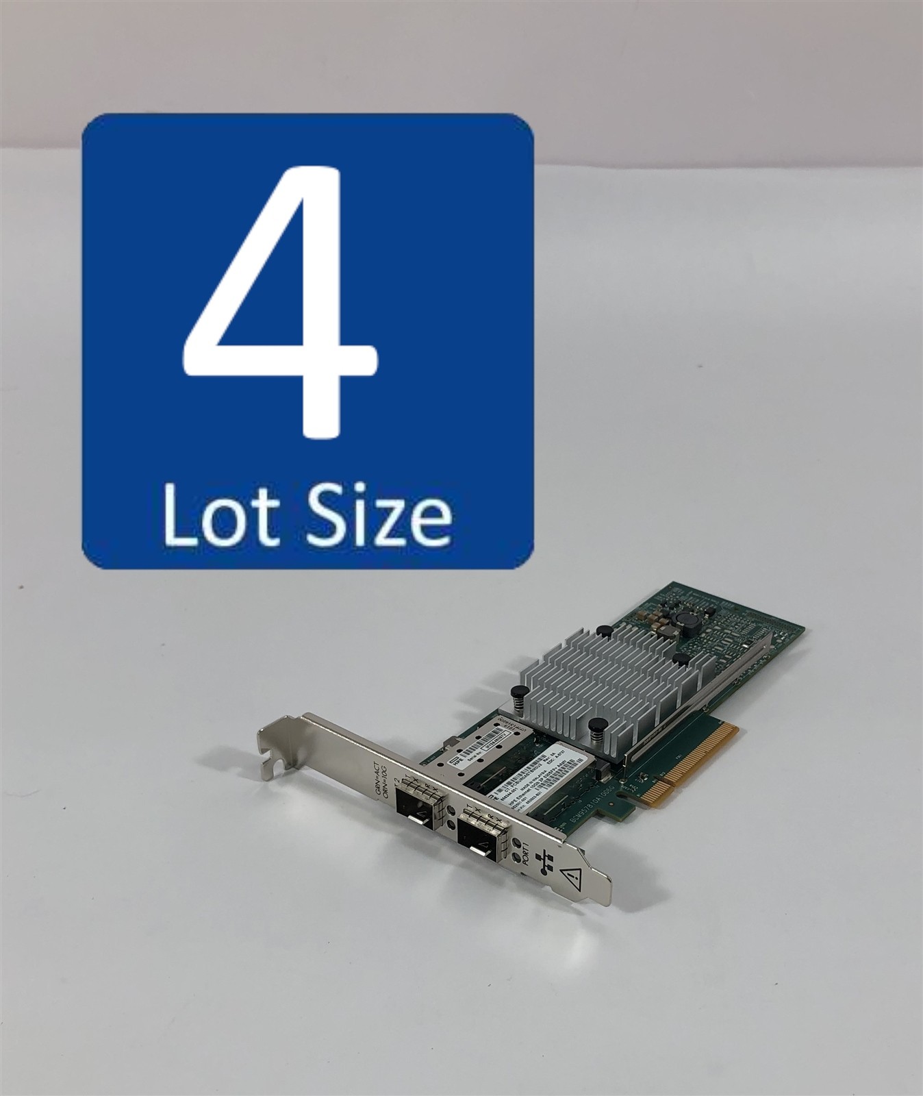 LOT OF 4 HP 530SFP+ 10Gb Dual Port PCIe Ethernet Adapter Card 656244-001