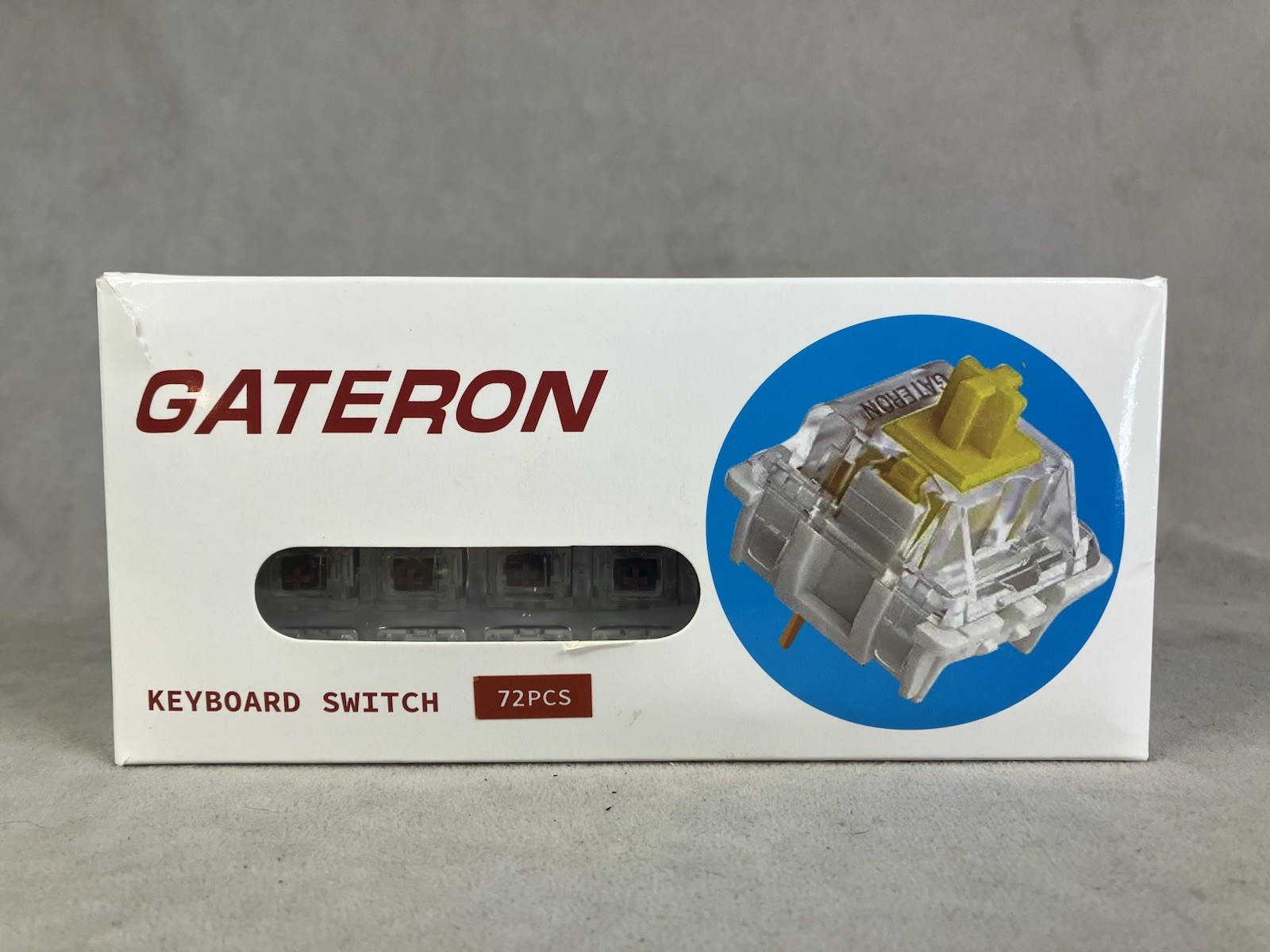 Gateron G Pro Red Mechanical Keyboard Switches 72PCS | Linear Wired/Wireless