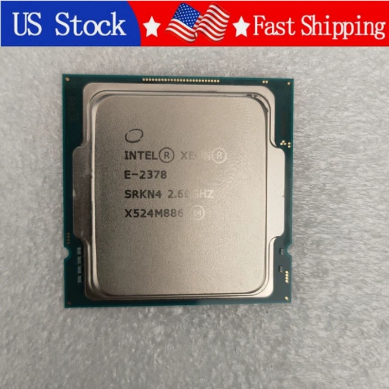 1PCS Used Intel Xeon E-2378 SRKN4 8C/16T 2.6GHz LGA1200 C252 Server CPU