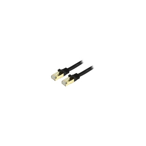 Startech C6ASPAT7BK 7FT BLACK CAT6A ETHERNET CABLE SNAGLESS RJ45 UTP PATCH CABLE