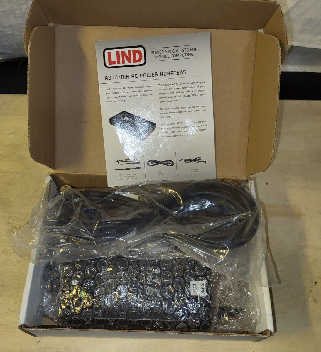 LIND AC91-SM Vehicle Power Adapter For Toughbook 16V 80 WATTS