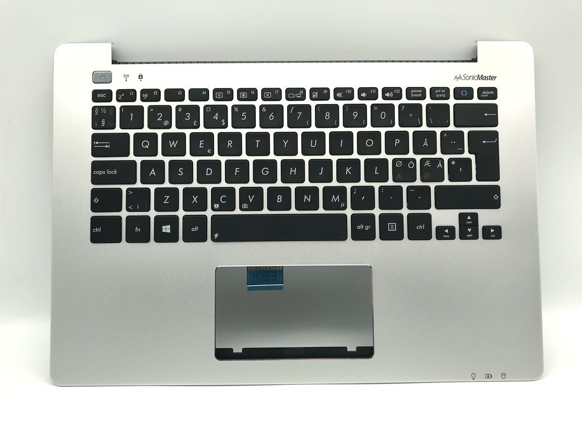 Danish Swedish Norwegian Finnish Palmrest keyboard for Asus Q301L Q301LA Q301LP