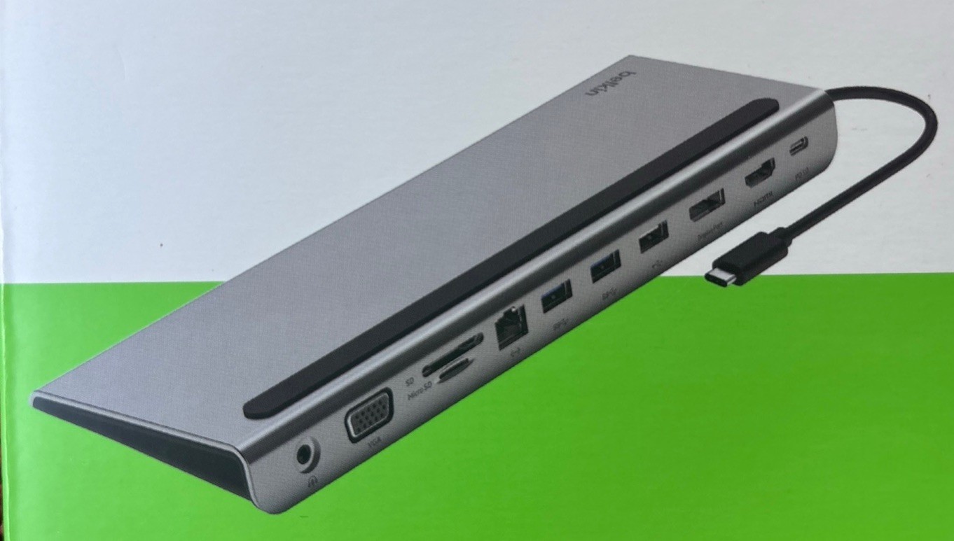 Belkin Connect USB-C 11-in-1 Multiport Dock w 4K HDMI,100w Power Delivery, USB-C