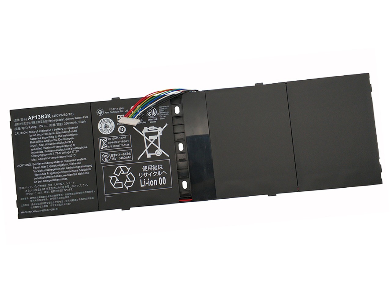 Genuine Battery AP13B3K For Acer Aspire R7-571 V5-572 V5-473 V5-573G V5-573P US