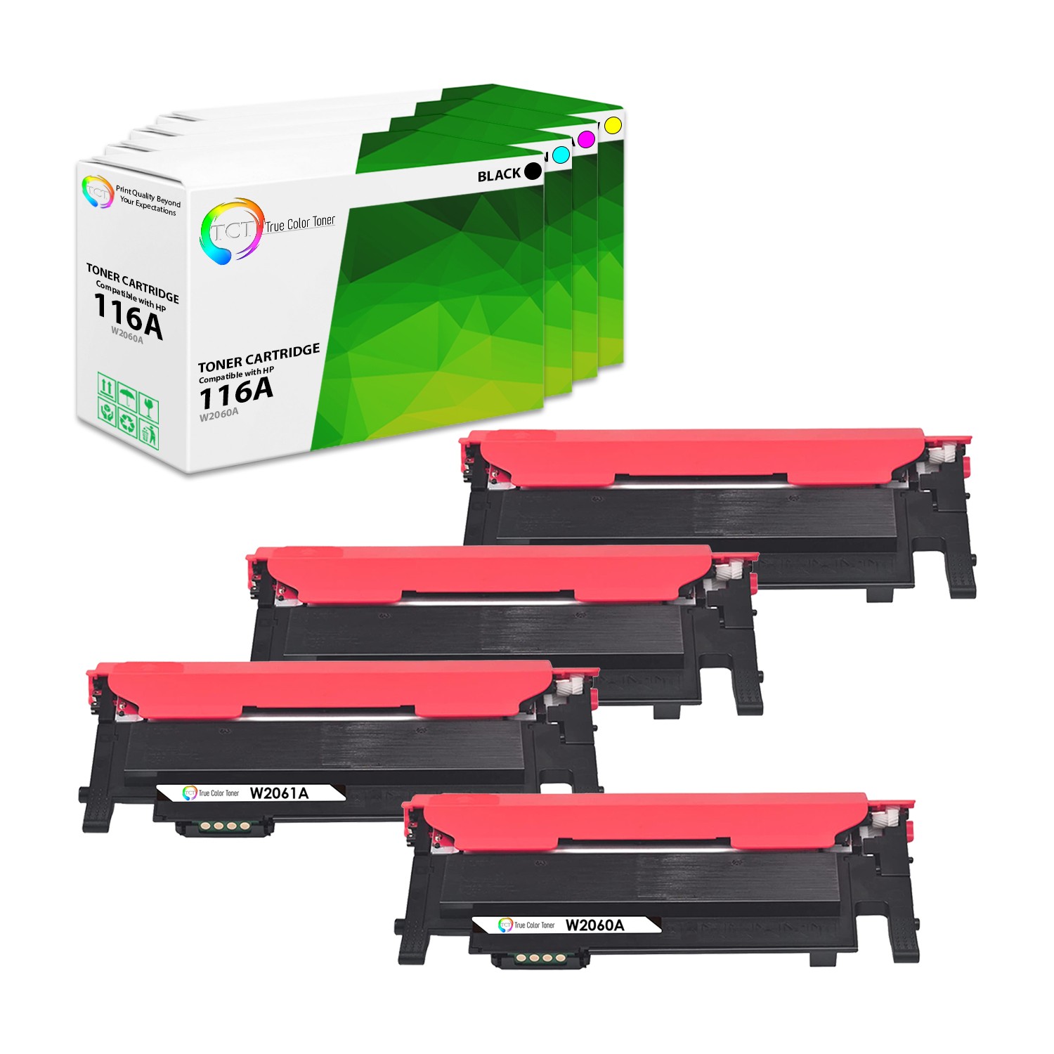 4PK TCT Premium For HP 116A BCYM Color Laser MFP 179fnw Compatible Toner