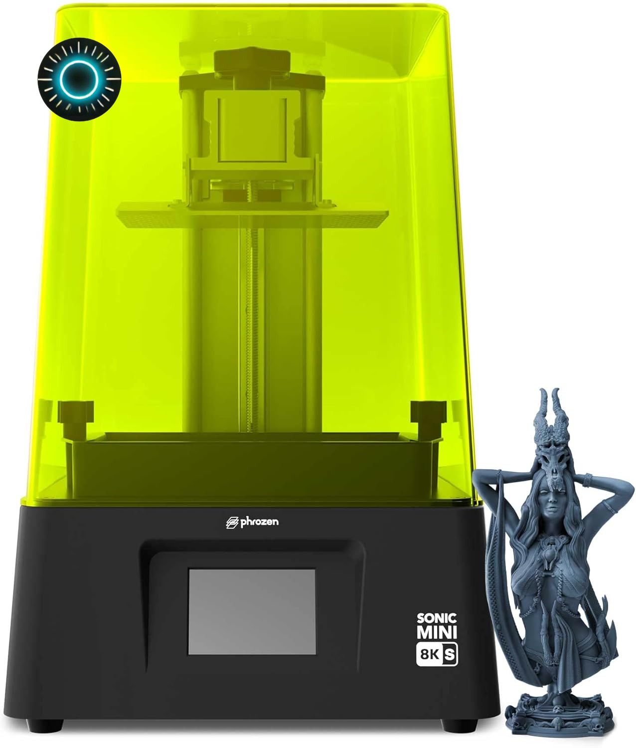 phrozen Sonic Mini 8K S LCD Resin 3D Printer 7.1" Monochrome LCD Tabletop 3...