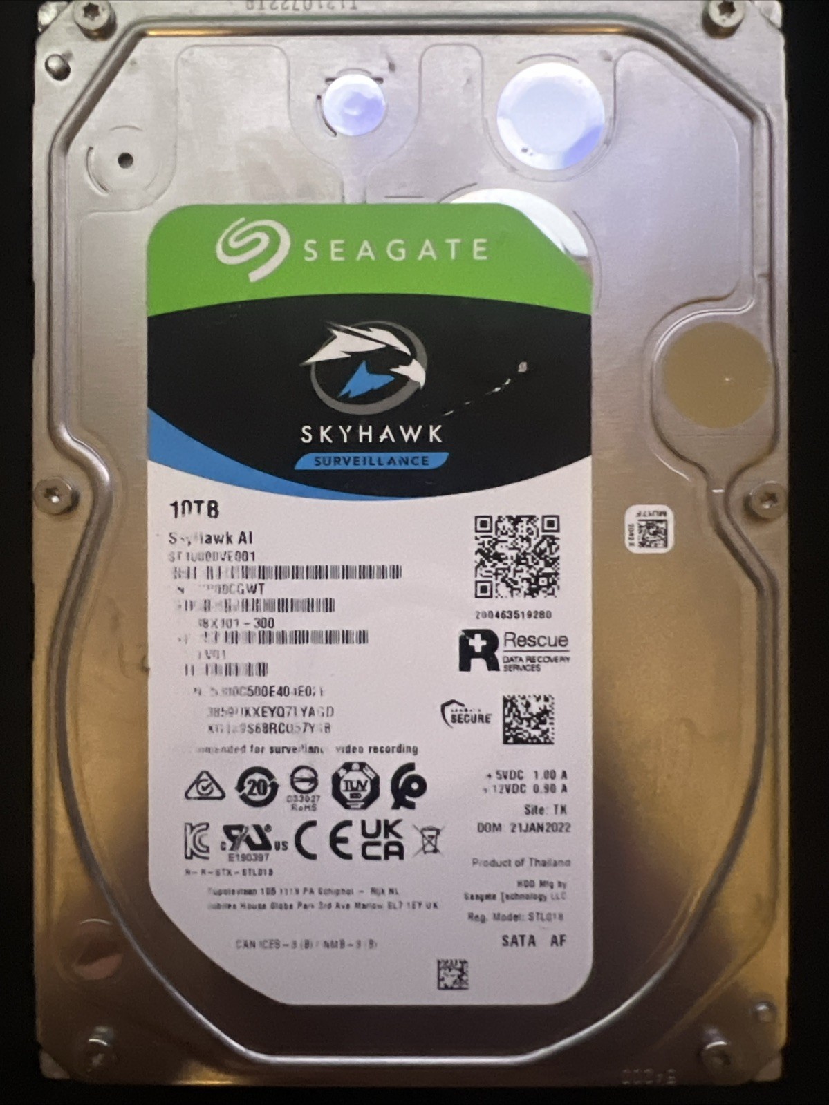 Seagate ST10000VE001 10TB,7200 RPM,3.5 inch Internal Desktop Drive