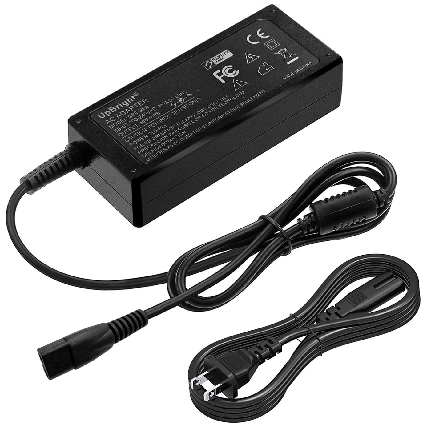2-Prong AC Adapter For Hinice Model MF-PC02 Cordless Robotic Pool Vacuum Cleaner