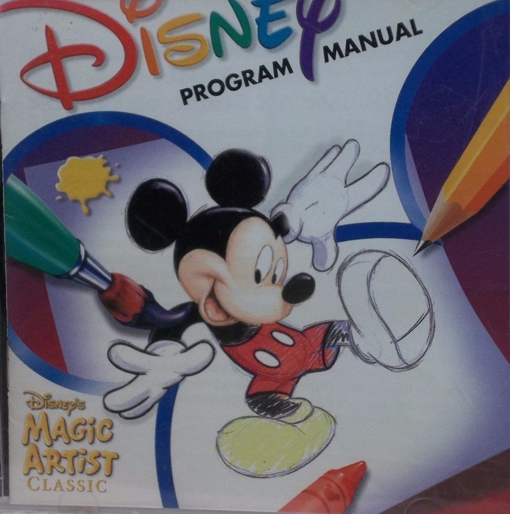 CD ROM  Disney Program Manual - Disney's Magic Artist Classic #37