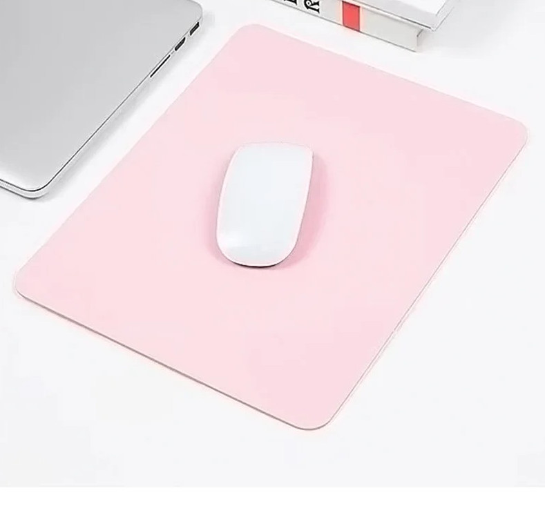 1 pc Small PU Leather Mouse Pad Non-Slip Waterproof Gaming Desk Mat for PC