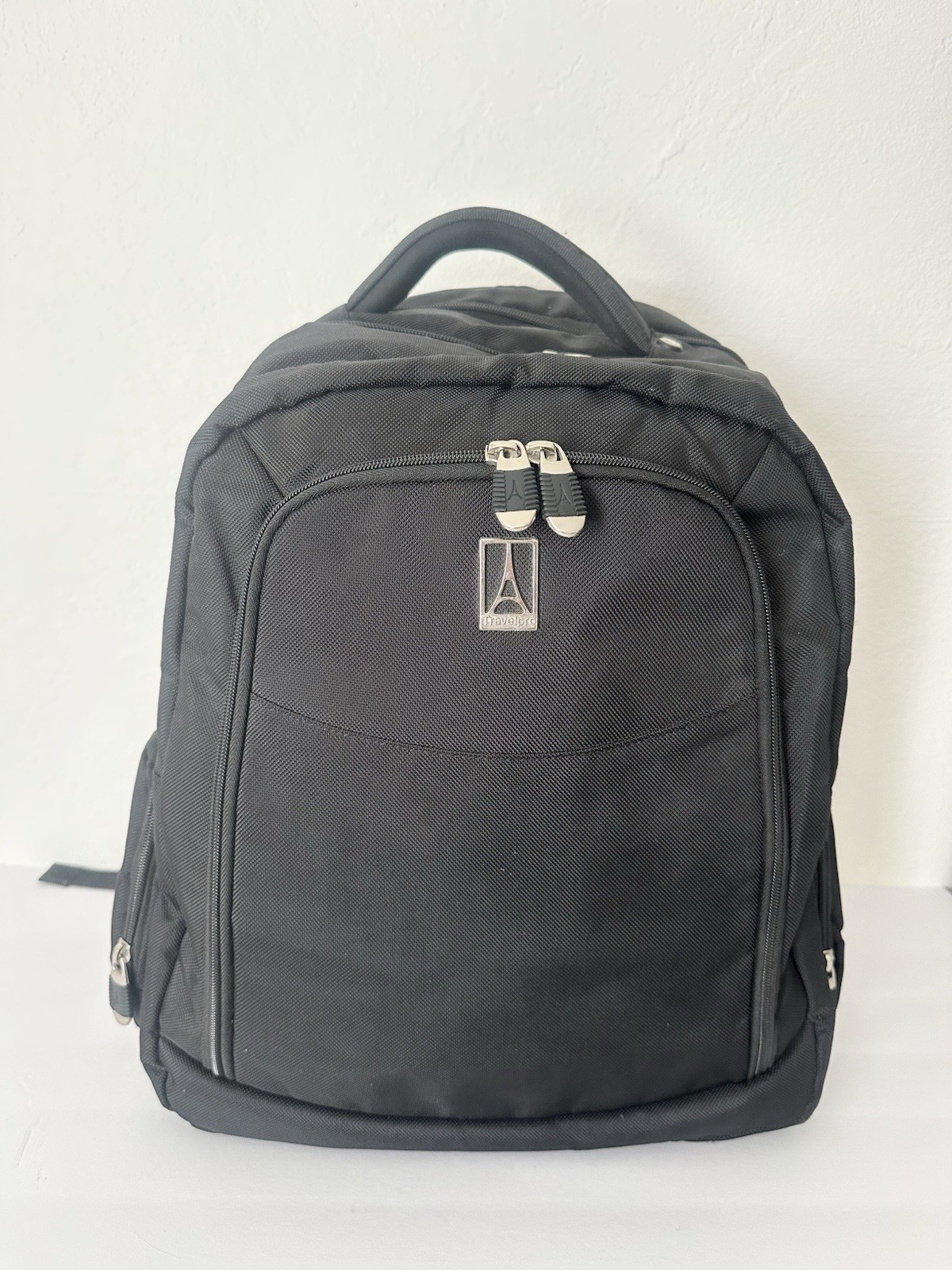 Travelpro Black Padded Laptop Backpack Travel Business Carry On Trolley Sleeve