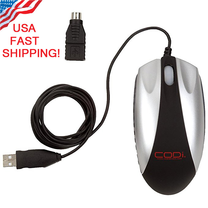 NEW CODI Office Home Desktop Optical Mouse Ergonomic Full Size Design  1300 DPI