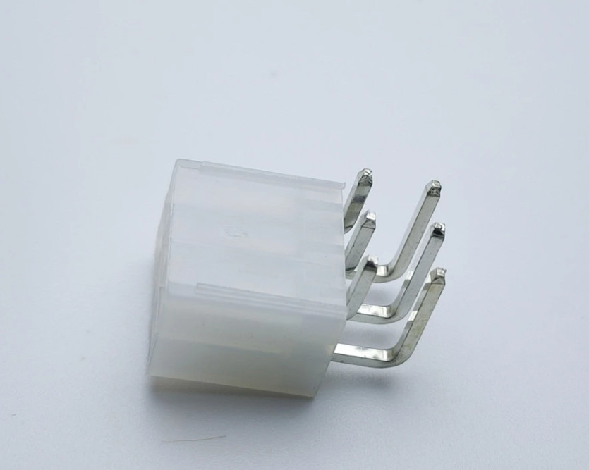 2 Pcs White 6Pin Female PCIe 90 Degree - Goldshell Replacement Piece